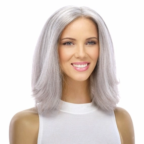 12" Divine Lace Top Wig Snow Grey