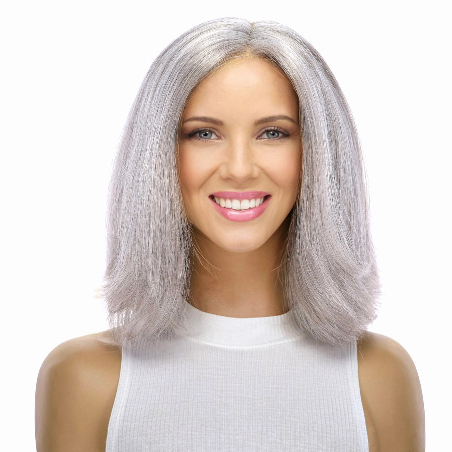 12" Divine Lace Top Wig Snow Grey