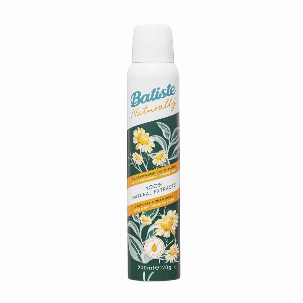 Batiste Dry Shampoo 100% Natural Extract Green Tea & Chamomile 120g