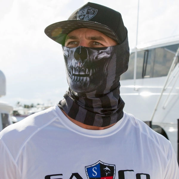 Blackout American Flag Skull