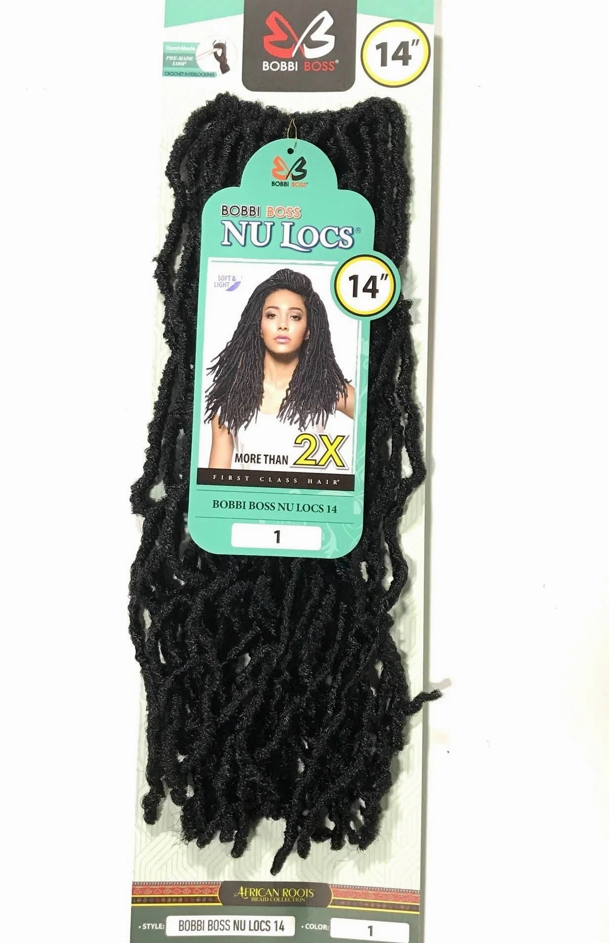 Bobbi Boss Nu Locs 2X's Pack Crochet Hair - 14