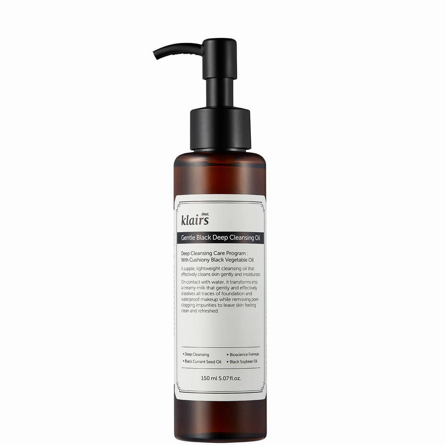 Dear Klairs Gentle Black Deep Cleansing Oil 150ml