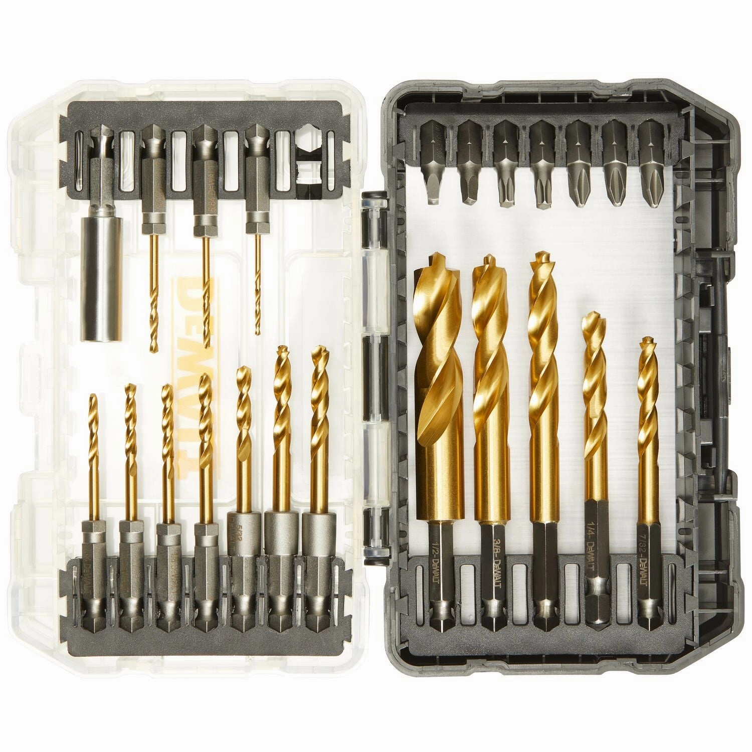 DEWALT DD5165-IMPACT READY 23Pc Hex Titanium Nitride Coating Drill Bits Set