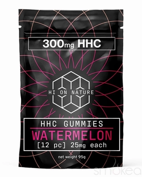 Hi On Nature 300mg HHC Watermelon Gummies