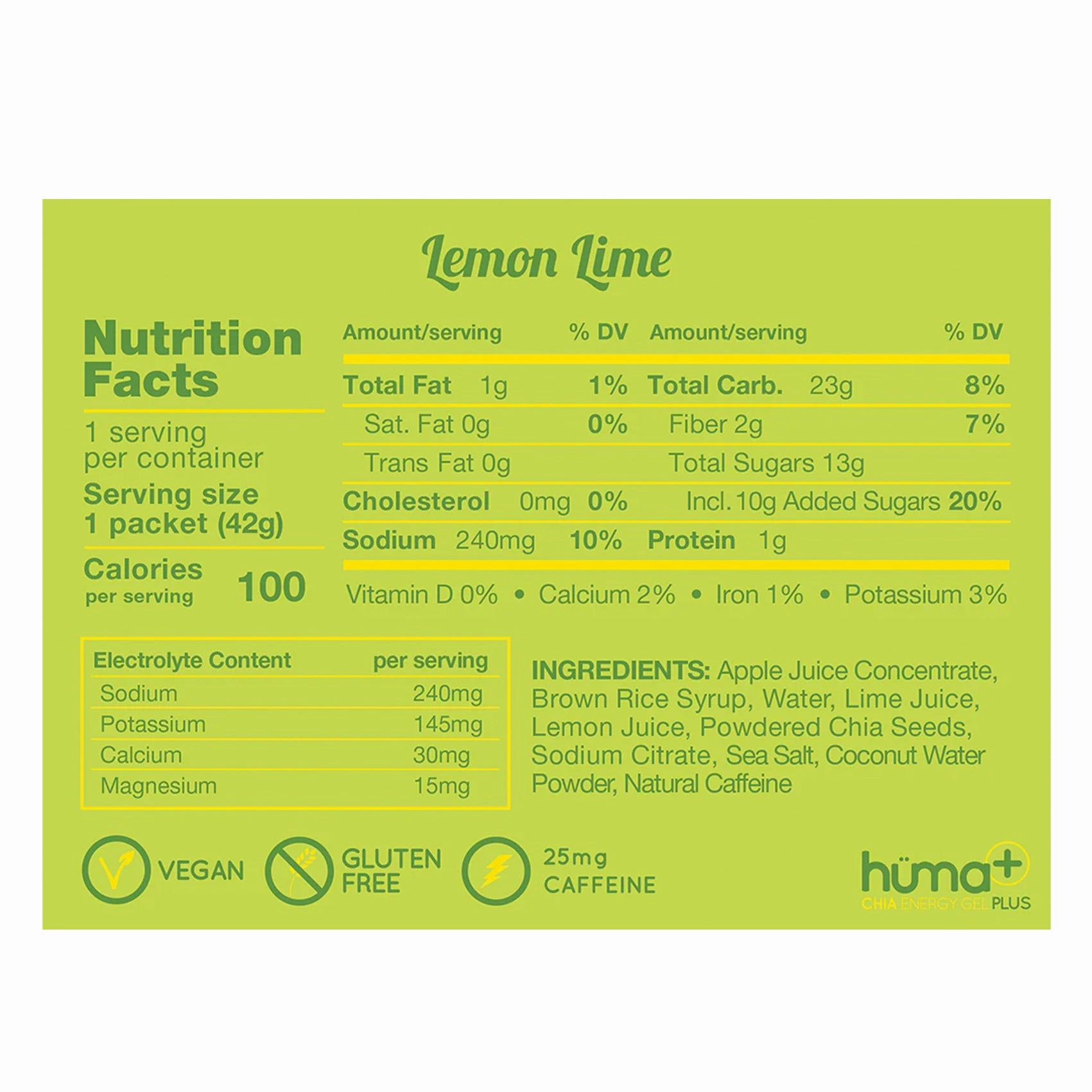 Huma Chia Energy Gel Plus