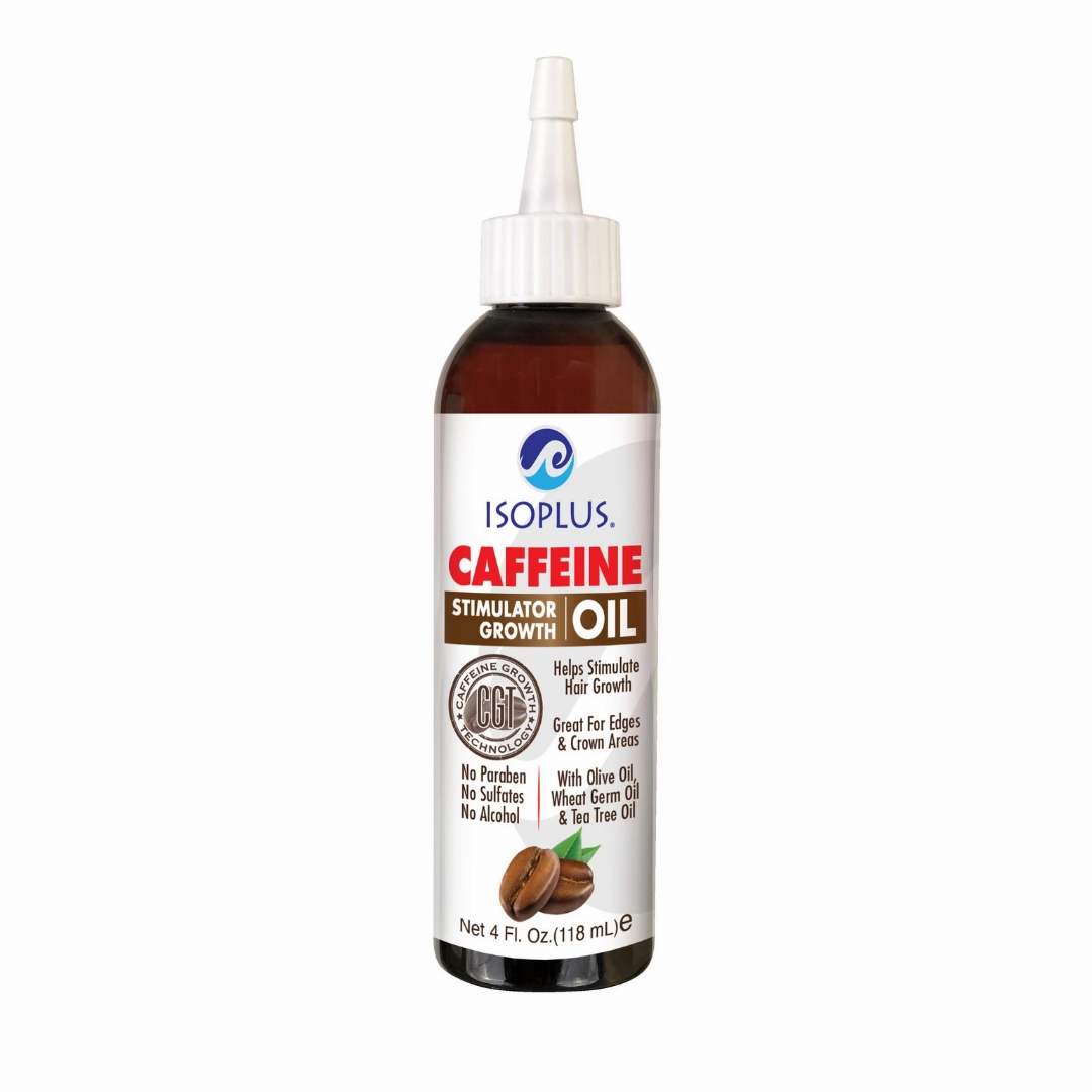 Isoplus Caffeine Stimulator Growth Oil. 4 oz. All Hair Type