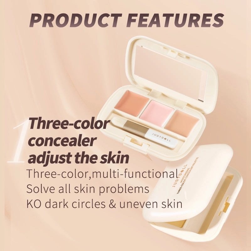 Judydoll Moisterizing Three-color Concealer Palette 2.7g