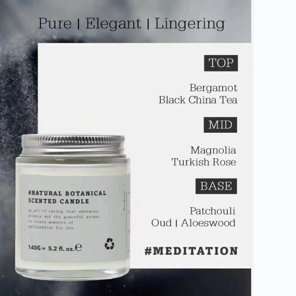 KASE Low Temperature Natural Botanical Scented Massage Candle