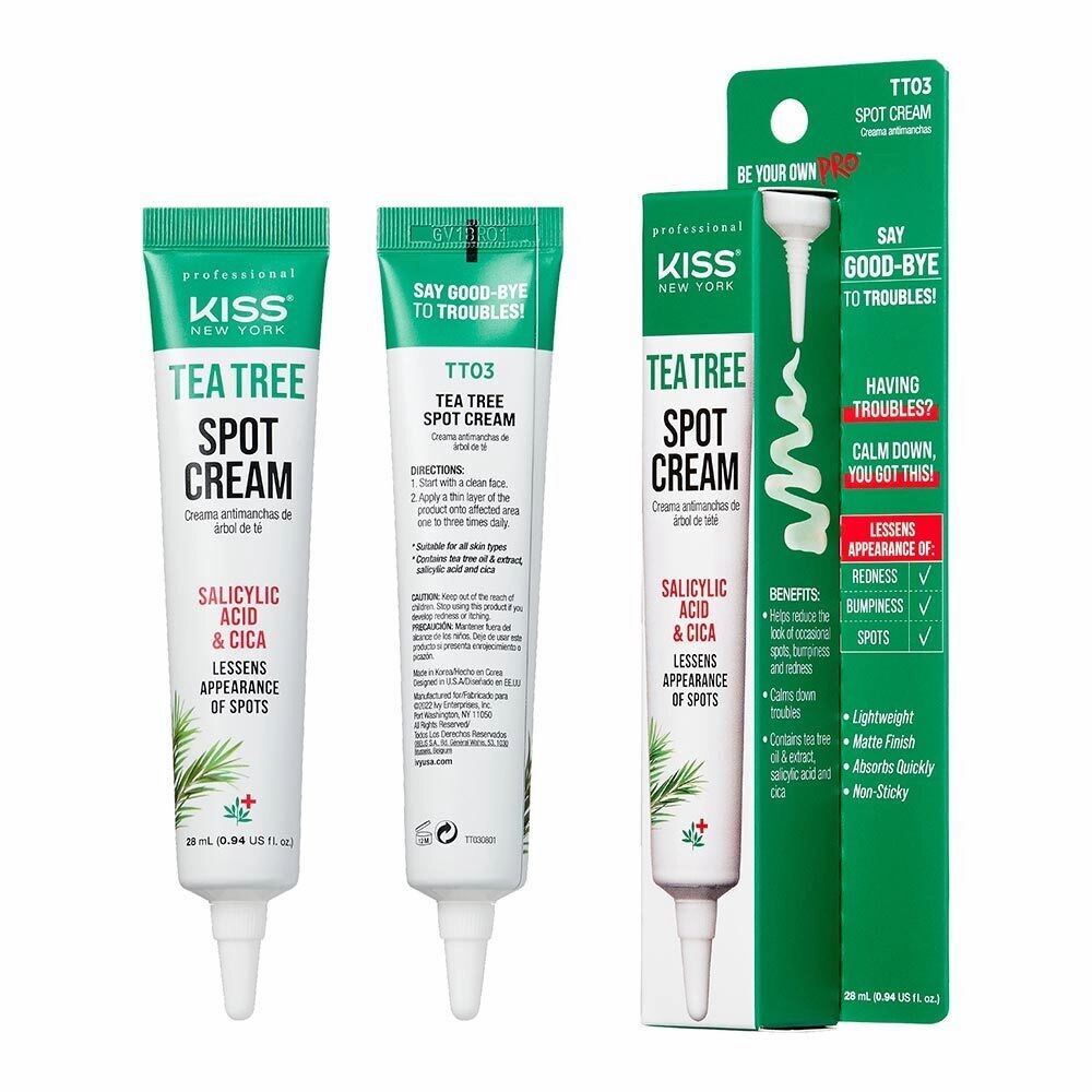 Kiss New York Tea Tree Spot Cream - .94 oz