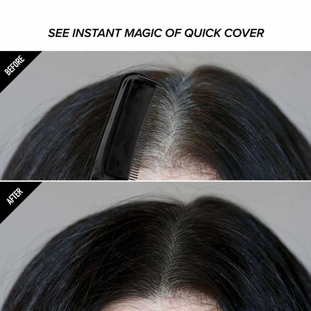 Kiss Quick Cover Brush-In Hair Color Root Touch Up Comb for Wide Areas & Long Hair