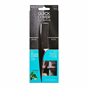 Kiss Quick Cover Brush-In Hair Color Root Touch Up Comb for Wide Areas & Long Hair