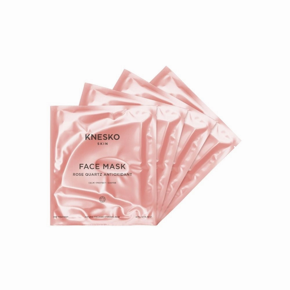 Knesko Rose Quartz Antioxidant Collagen Face Masks
