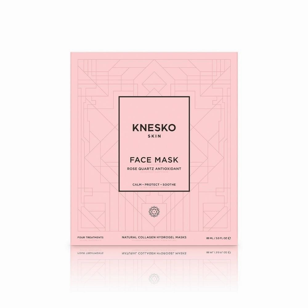 Knesko Rose Quartz Antioxidant Collagen Face Masks