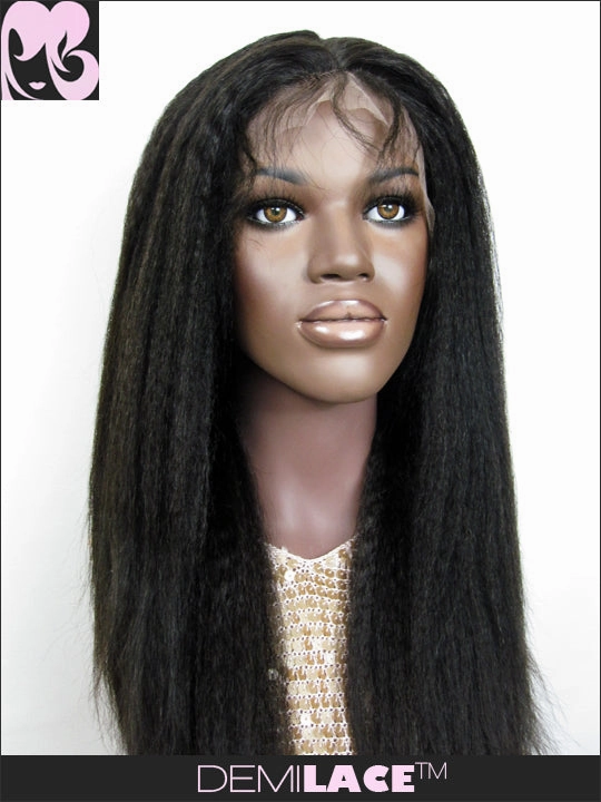 LACE FRONT WIG: Pearl Kinky Straight Indian Remy