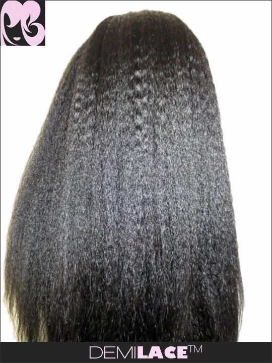 LACE FRONT WIG: Pearl Kinky Straight Indian Remy