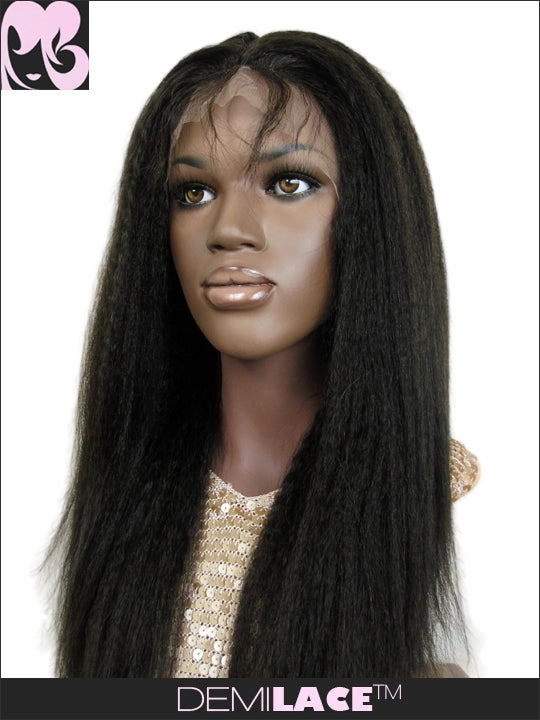 LACE FRONT WIG: Pearl Kinky Straight Indian Remy