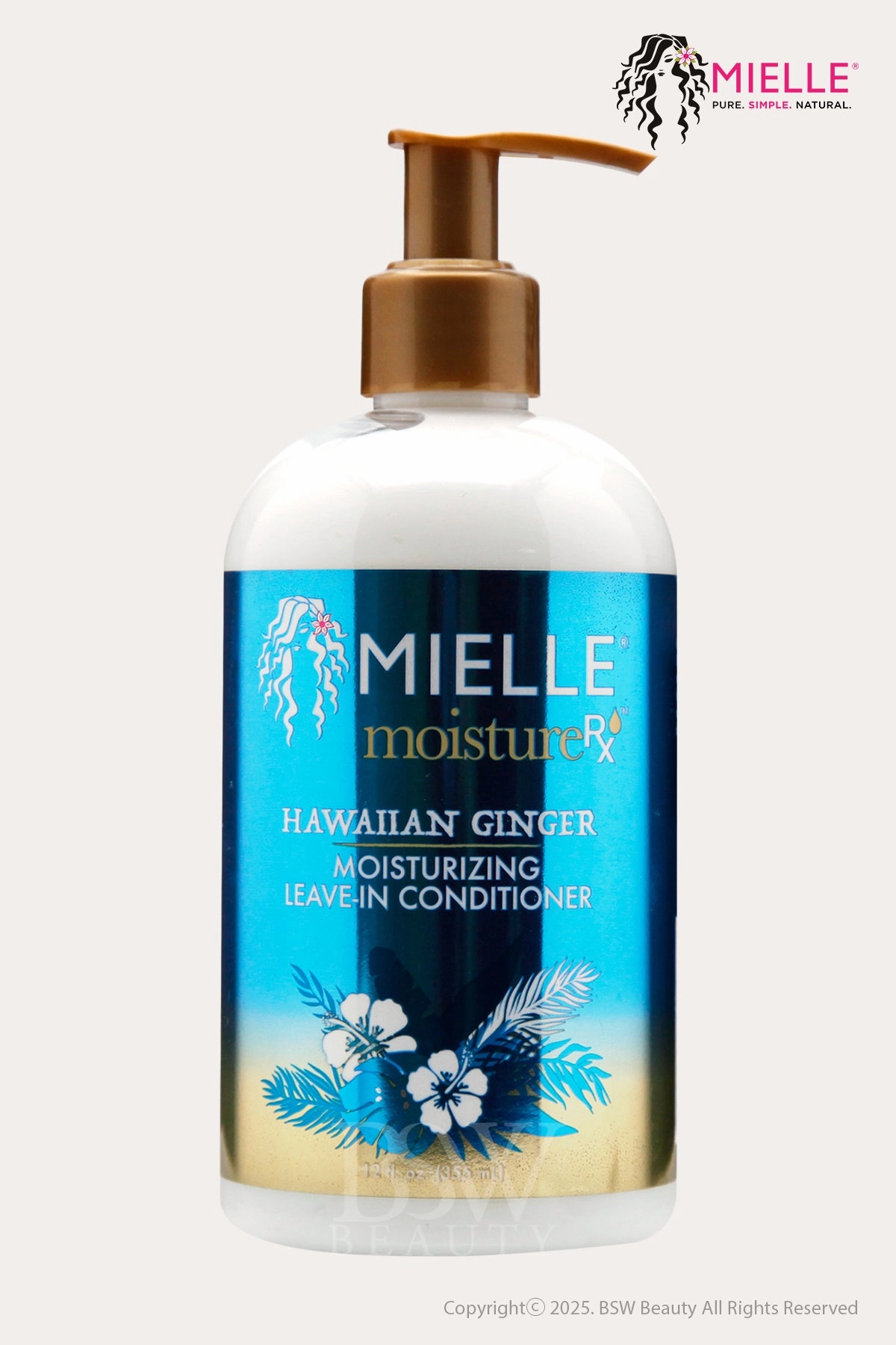 MIELLE MOISTURE RX HAWAIIAN GINGER MOISTURIZING LEAVE-IN CONDITIONER 12oz