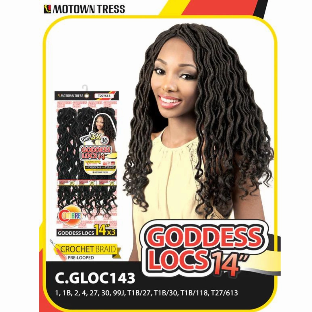 Motown Tress 3X's Pack Goddess Locs Crochet Hair - 14