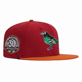 New Era 59Fifty Baltimore Orioles 30th Anniversary Stadium Patch Hat - Brick. Burnt Orange