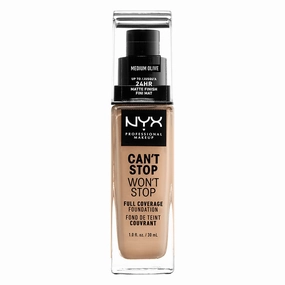 NYX Can't Stop Won't Stop Full Coverage Foundation Medium Olive 30ml