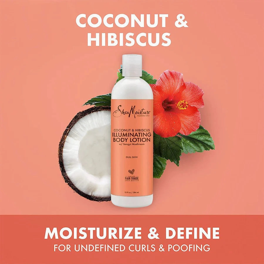 Shea Moisture Coconut & Hibiscus Illuminating Body Lotion - 13 oz