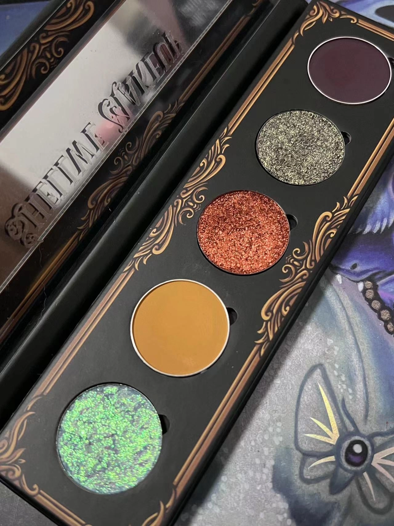 Shellwe Makeup Wulfa Sparkling Pearl Chameleon Five-Color Eyeshadow Palette - Wolf Palette