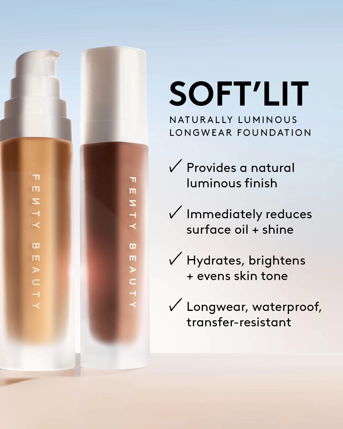 Soft'lit Naturally Luminous Longwear Foundation — 225