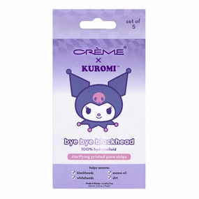 THE CREME SHOP X KUROMI - BYE BYE BLACKHEADS PRINTED PORE STRIPS SET OF 5
