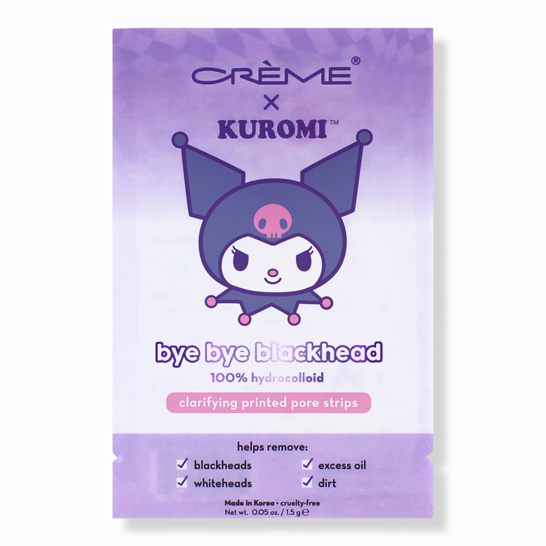 THE CREME SHOP X KUROMI - BYE BYE BLACKHEADS PRINTED PORE STRIPS SET OF 5