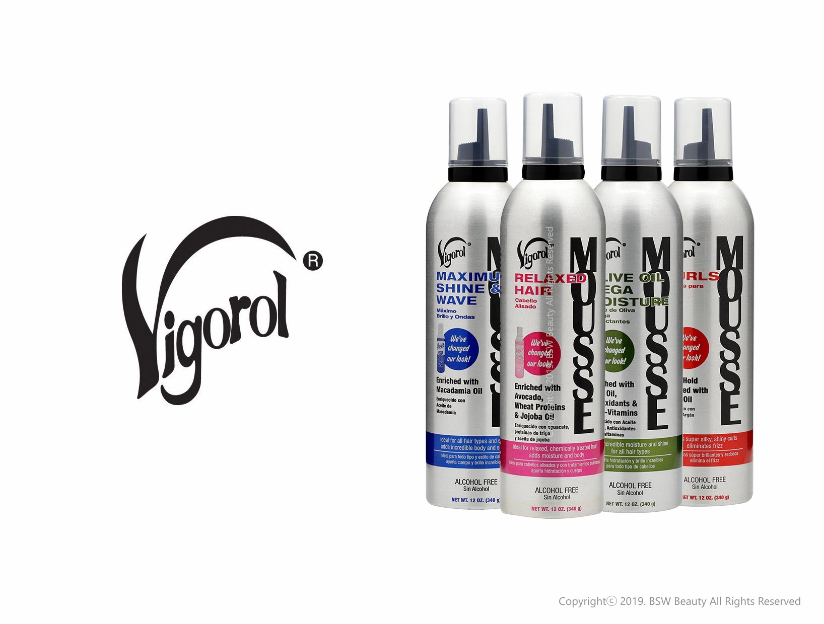 VIGOROL MOUSSE - 4 TYPES